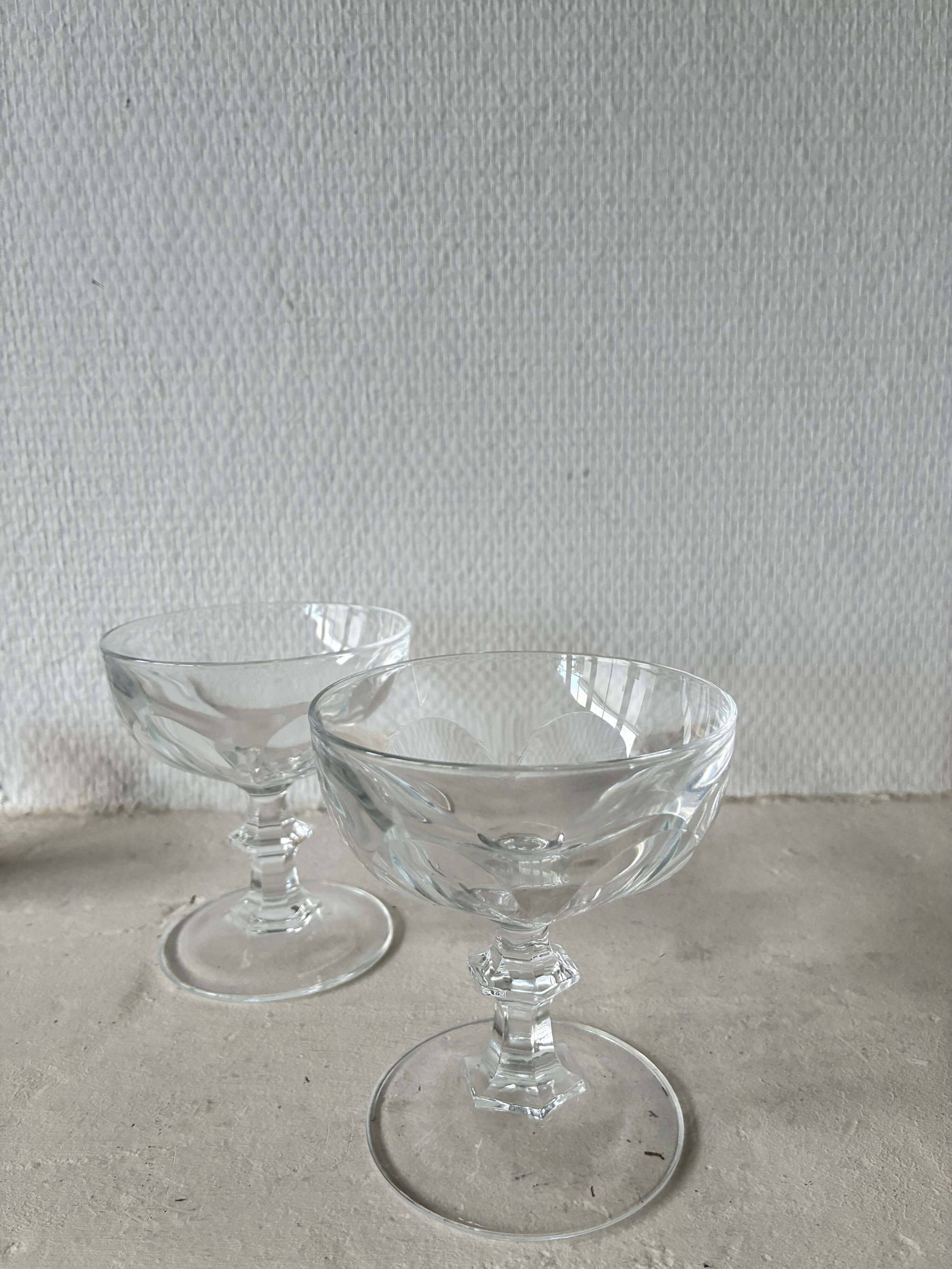 Crystal coupes from arques model rambouillet.
