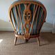 Fauteuil Ercol Windsor vintage en hêtre