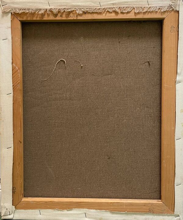 Tableau nature morte aux bouteilles XXe