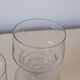 Set de 2 verres à pied, ciselé, art déco