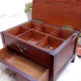 Small low cabinet for sewing from the 1930s.