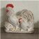 Ornement en poulet — Céramique Hagi par Tenryū