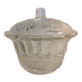 Glass sugar bowl