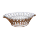 open porcelain basket fruit cup floral pattern