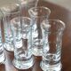 Large crystal liquor glasses, set of 6, 1970