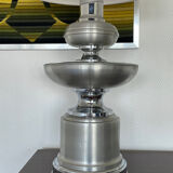 Furniture lamp off-white - vintage brushed aluminum 1970's