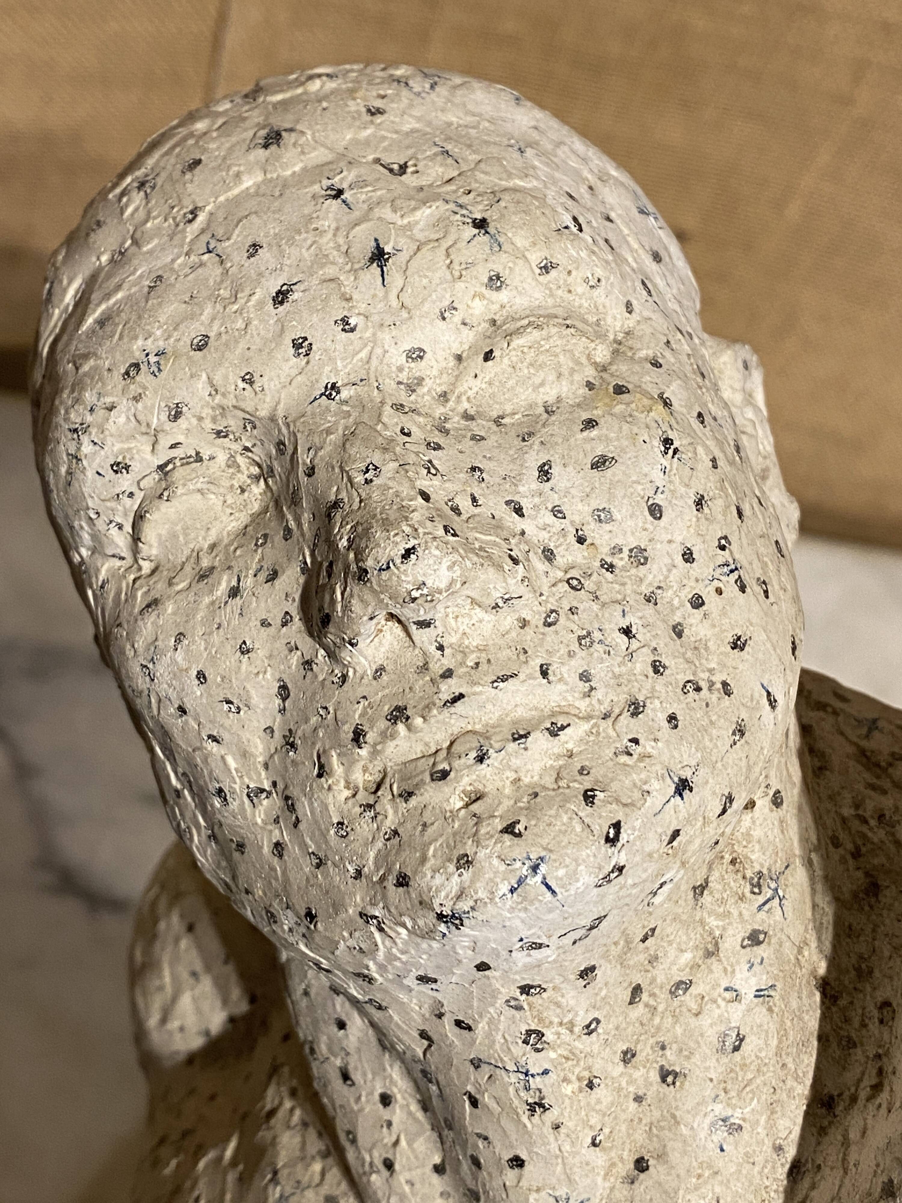 Bust of a man, plaster study