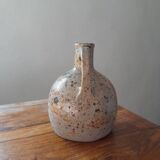 Pitcher, signed pyrite stoneware vase