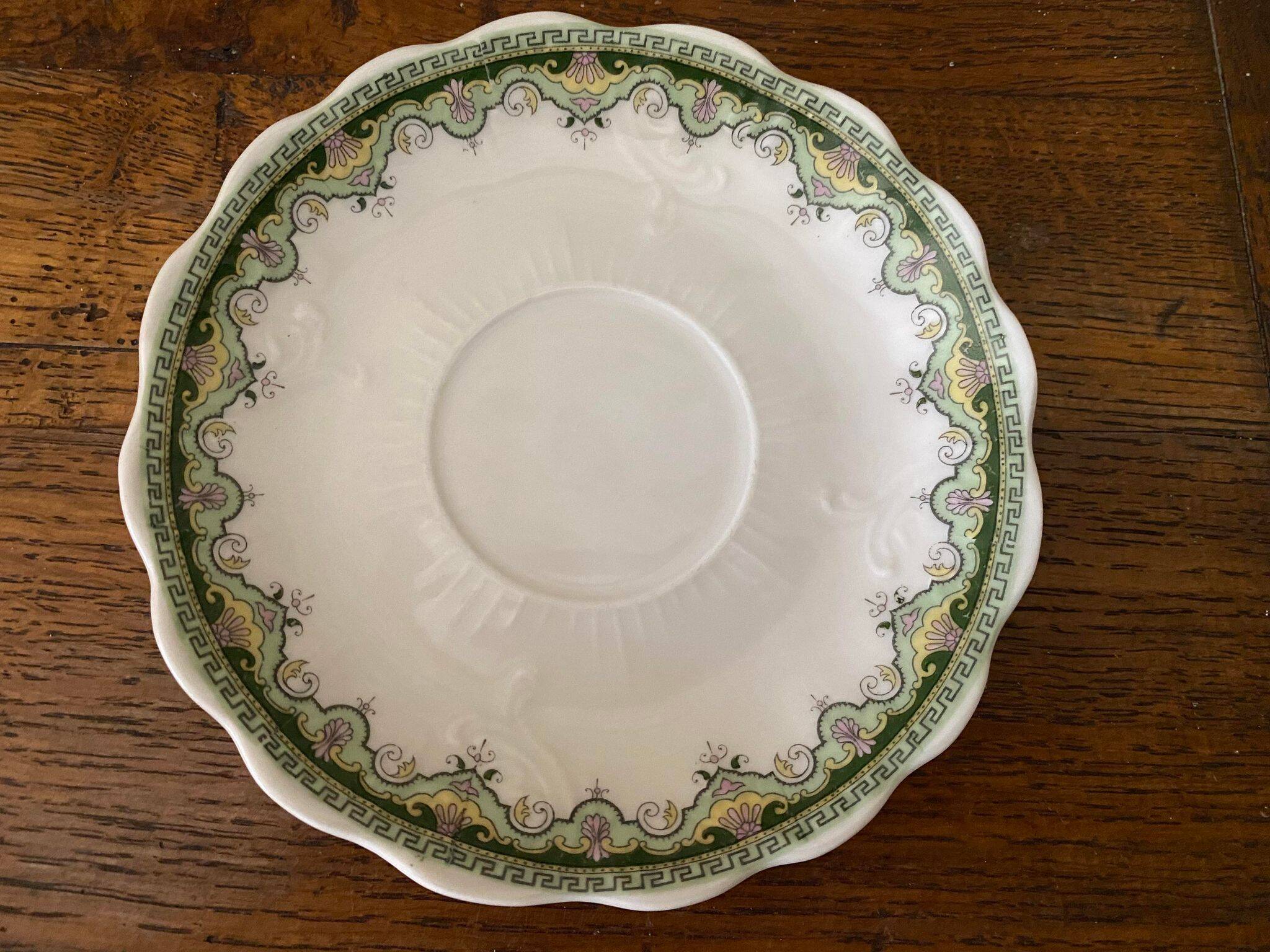 Green decorative cup Limoge porcelain