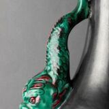 Important fish vase by the Vallauris Manufacture