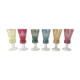 Série de 6 petits verres à pied