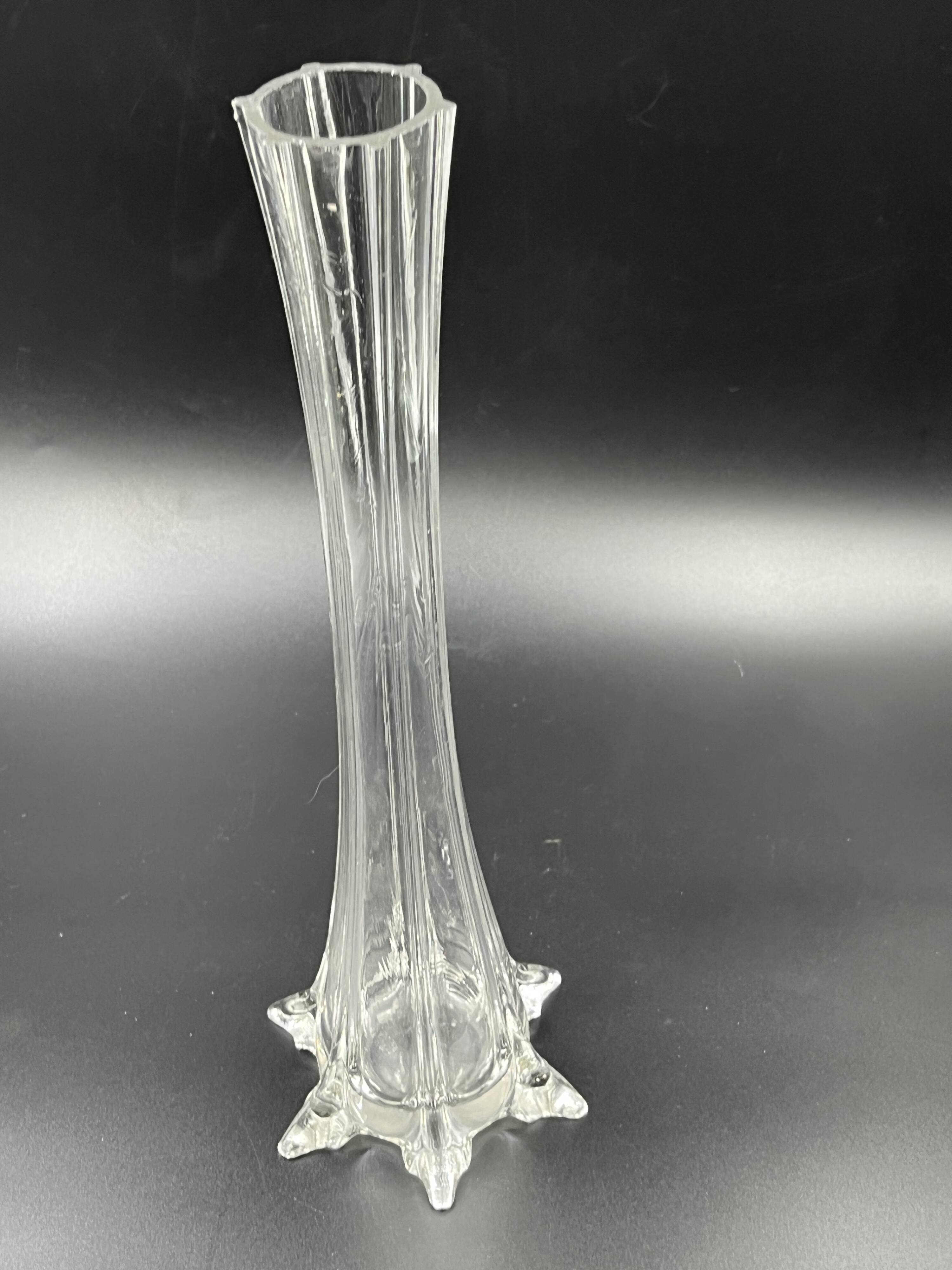 Large vintage Eiffel Tower soliflore vase