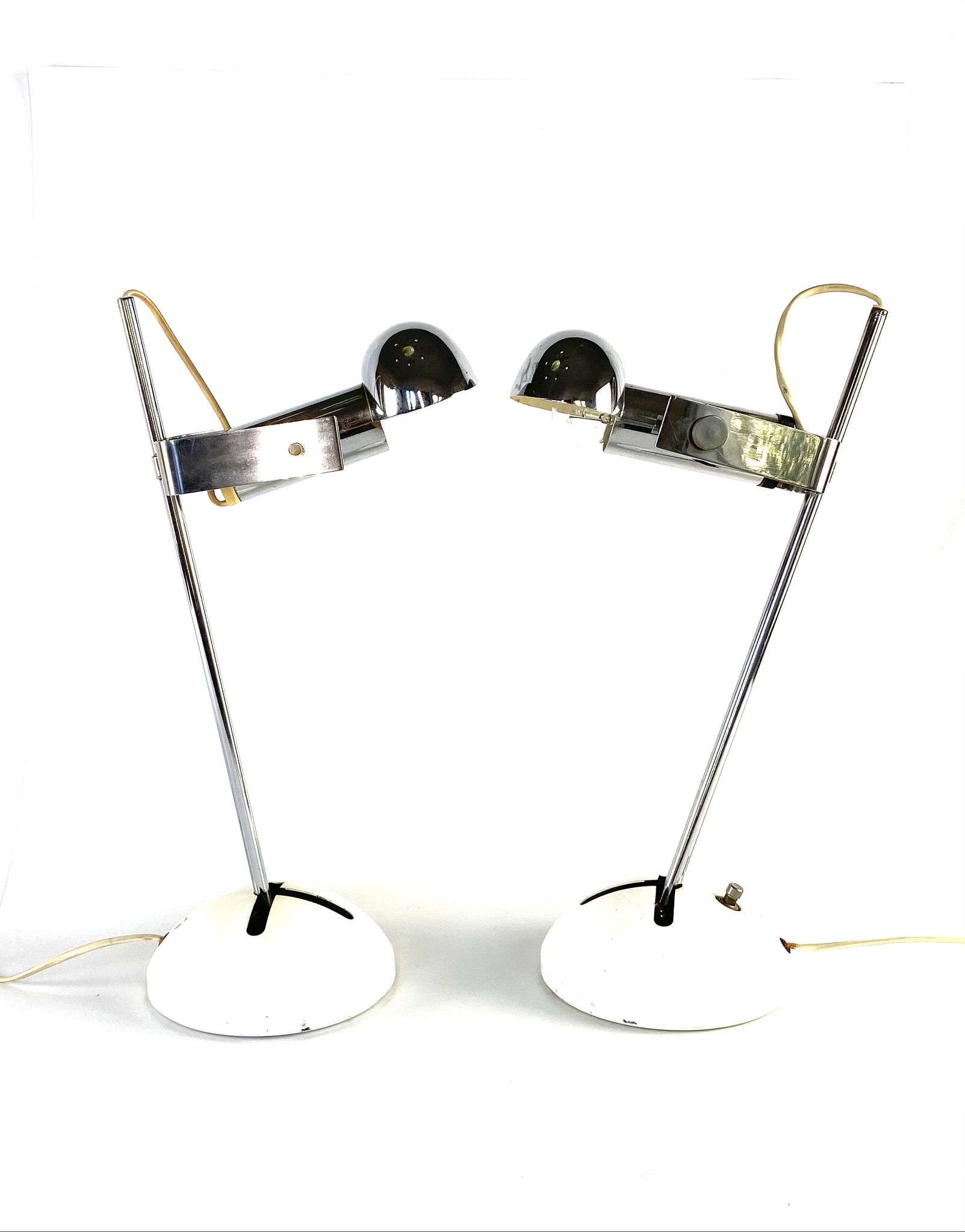 Robert Sonneman, pair of T395 Table Lamp for Luci Milan, 1972