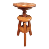 Tabouret d'horloger à vis en pin