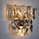Regency wall lamp by Kinkeldey, 2 levels glass, Germany, 1970