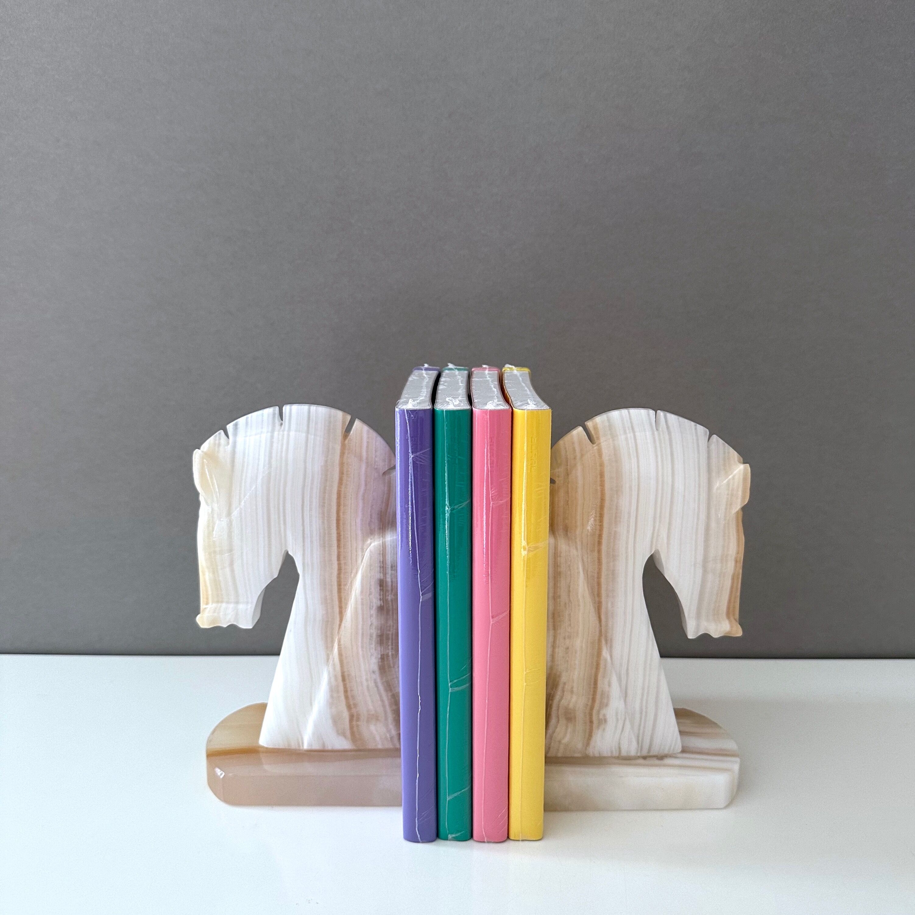 Vintage bookends horses