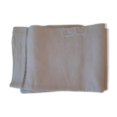 Unbleached linen sheet. Handmade days and monogram.