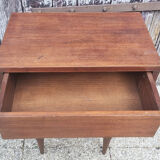 Scandinavian teak bedside table, 60s