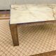 Wood chrome marble coffee table