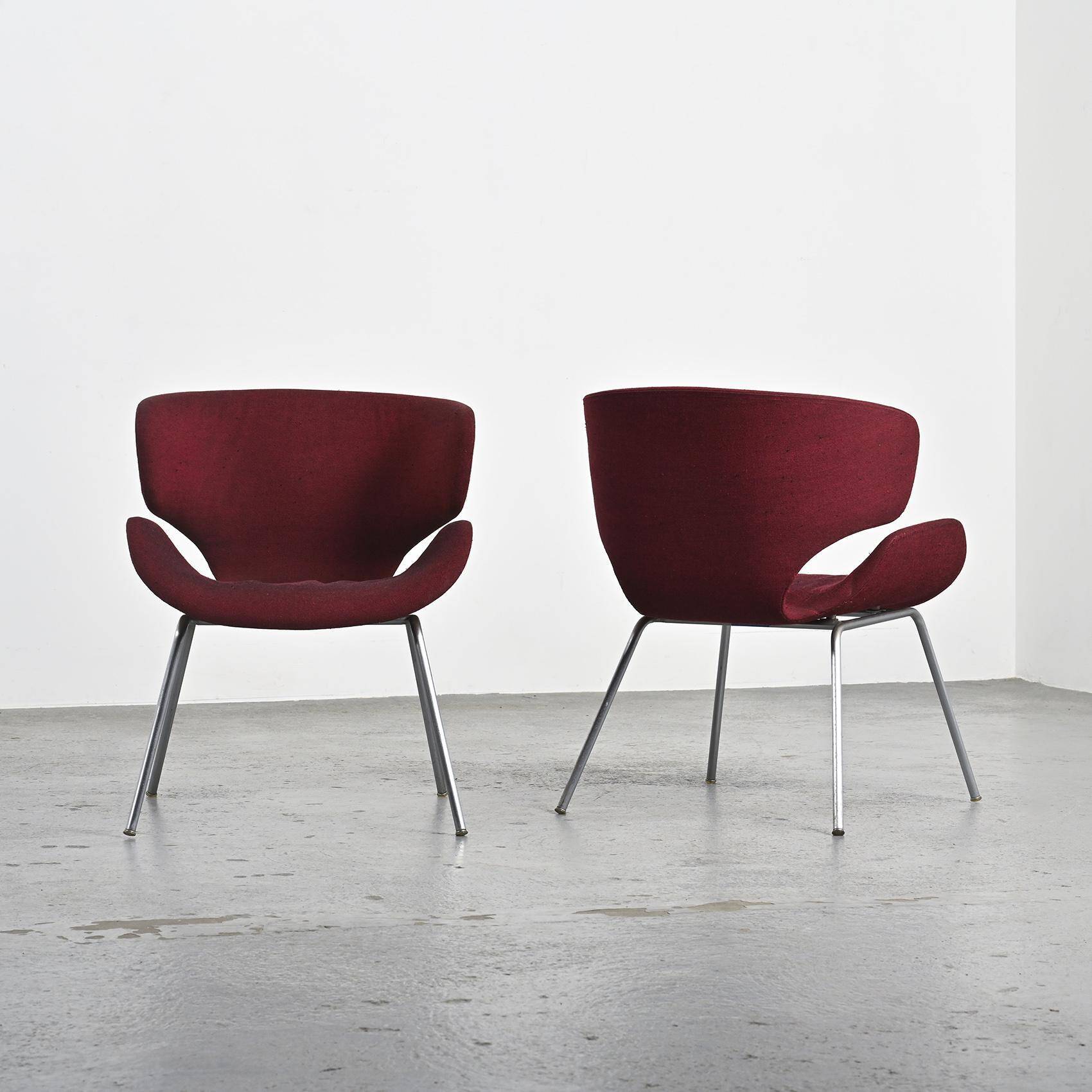 Pair of Kabuto Armchairs by Isamu Kenmochi, Tendo Mokko Japan 1965