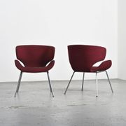 Pair of Kabuto Armchairs by Isamu Kenmochi, Tendo Mokko Japan 1965