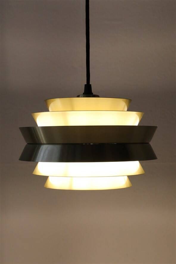 Granhaga / Carl Thore “Trava” pendant lamp 25 cm / brass / gold / aluminum / mid-century modern design / 1970s