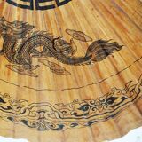Asian paper and rattan umbrella