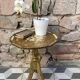 Venetian gilded wood side table harness