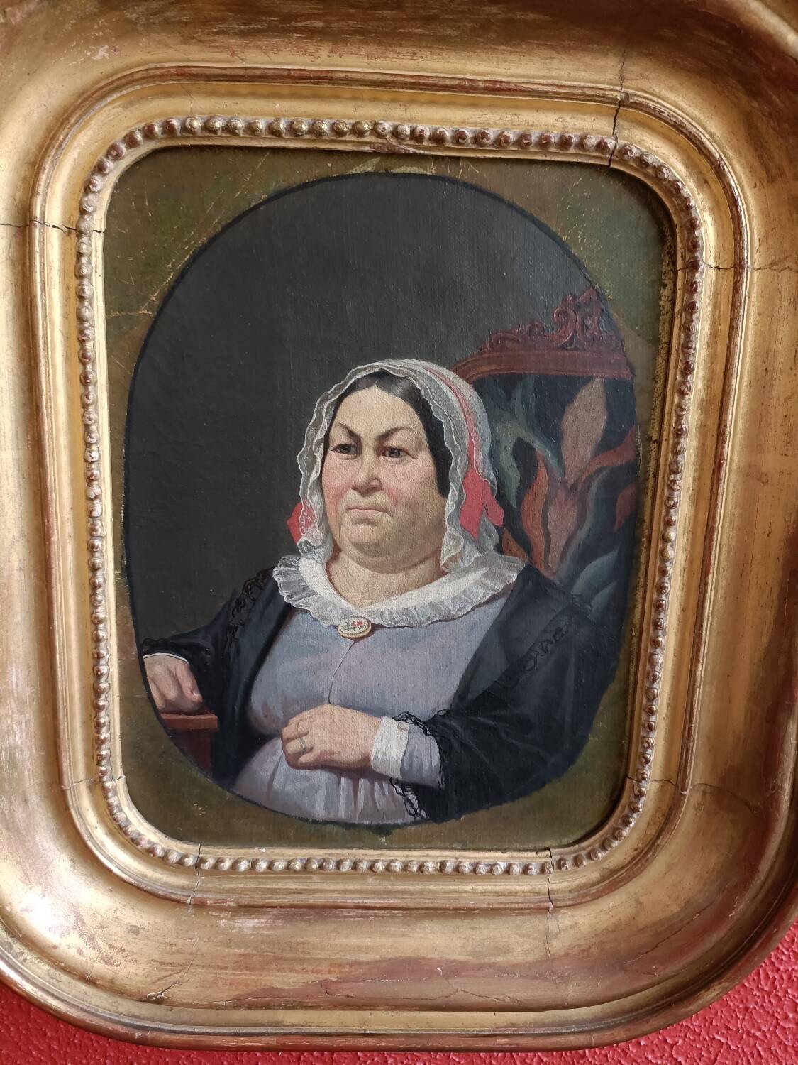 19th century painting, portrait of a woman