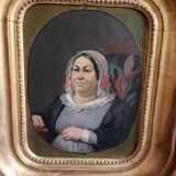 Peinture du xixème, portrait de femme
