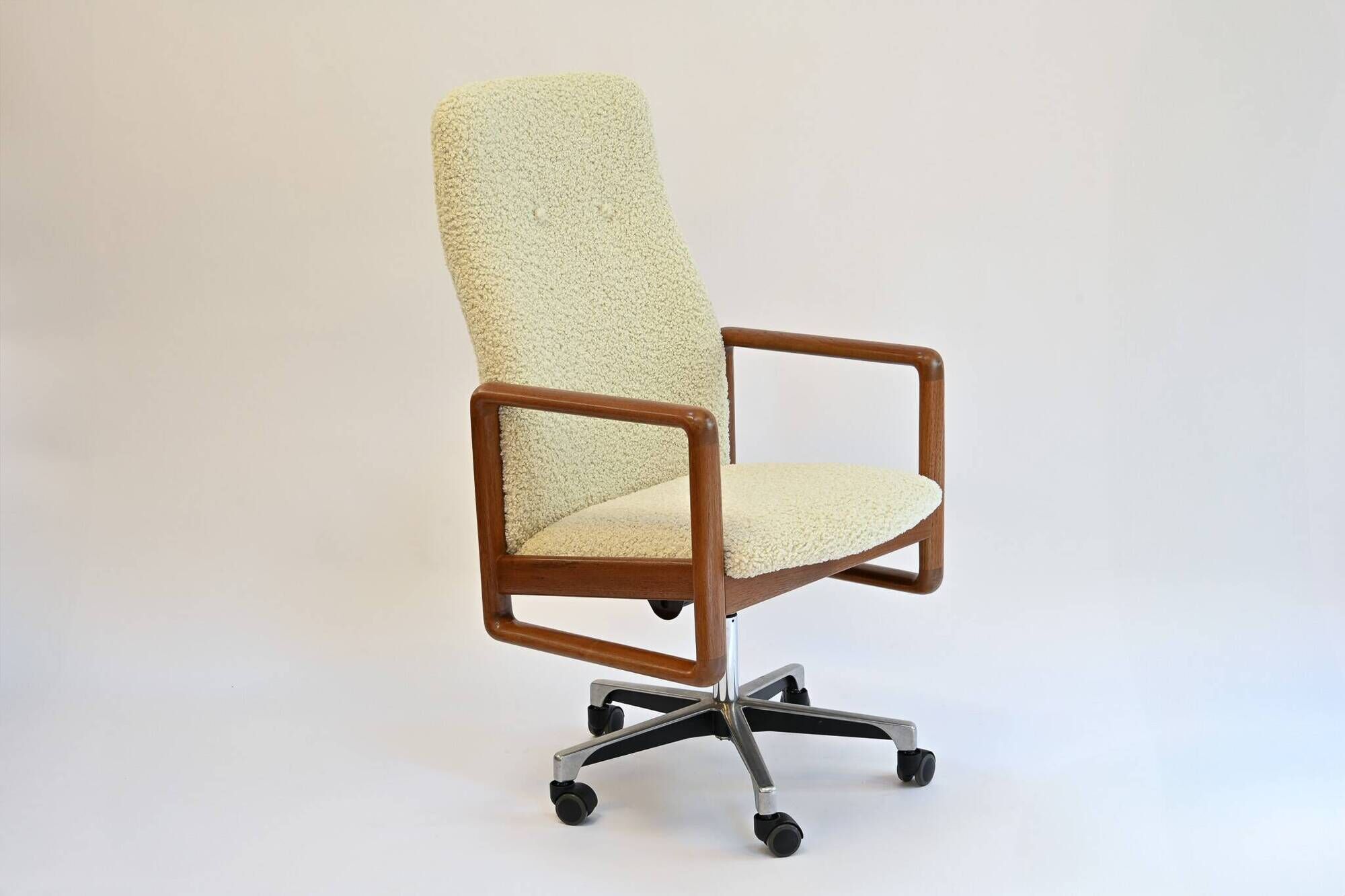Teak office chair