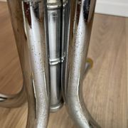 Vintage office chair – Mid-Century style Chrome and Faux leather