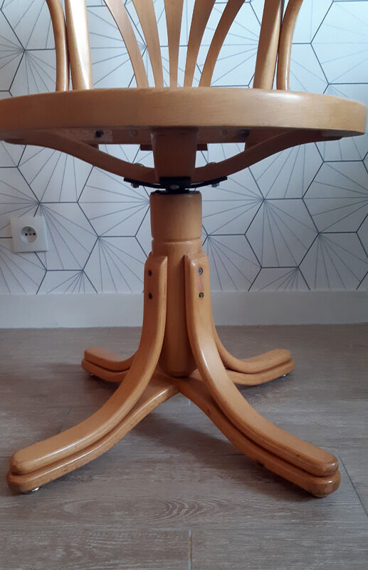 Fauteuil de bureau pivotant ZPM Radomsko - années 50.