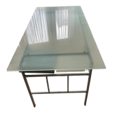 Modern glass and metal desk