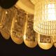Vintage suspension light, Danish design from the 1960s, Regency style.