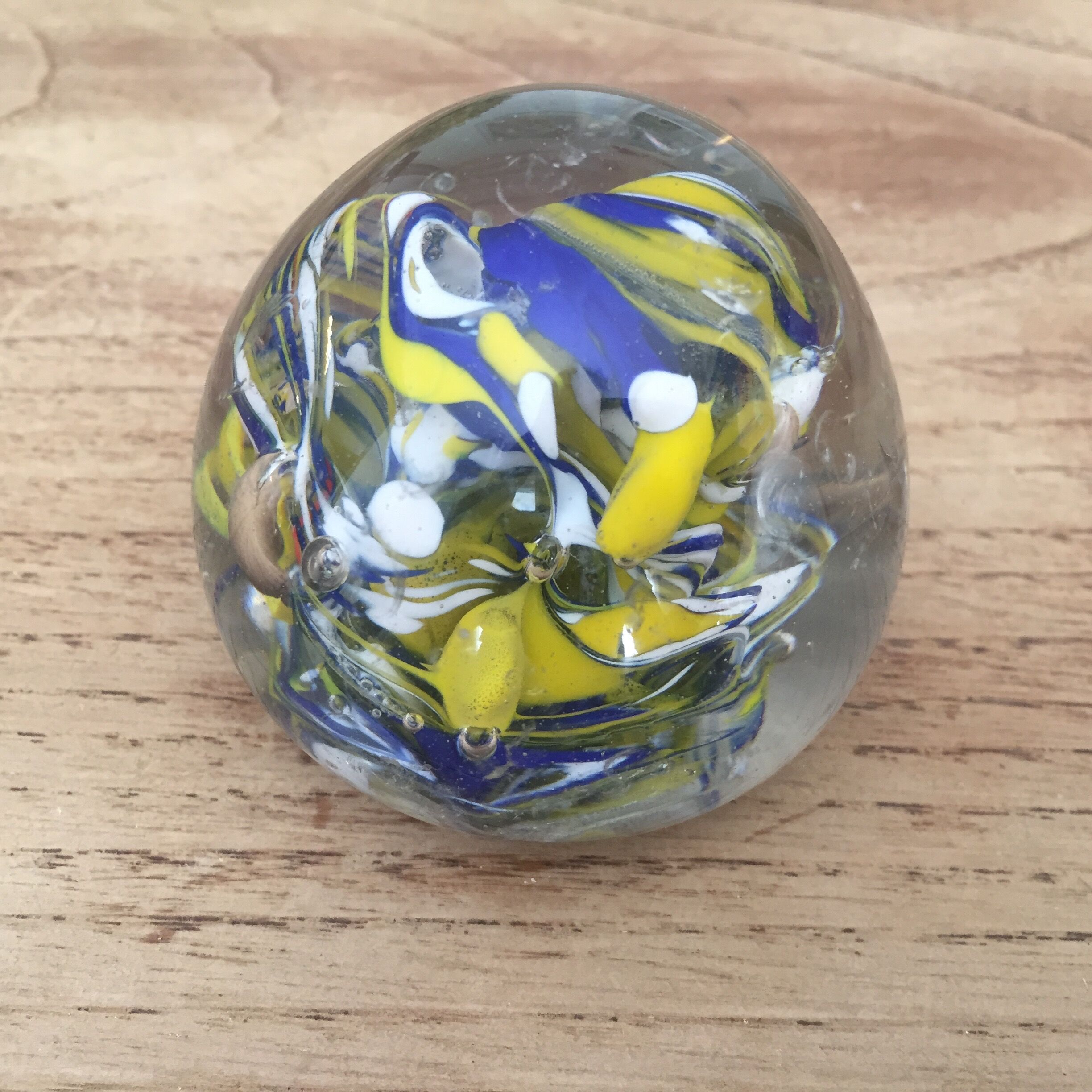 5 balls sulfide paperweight