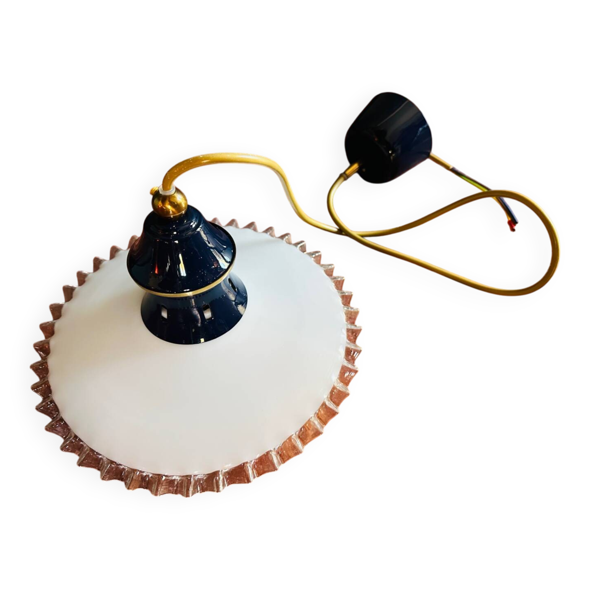 Vintage opaline chandelier