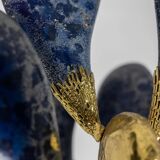 Jacques Duval Brasseur, Large golden brass cactus sculpture. 1992