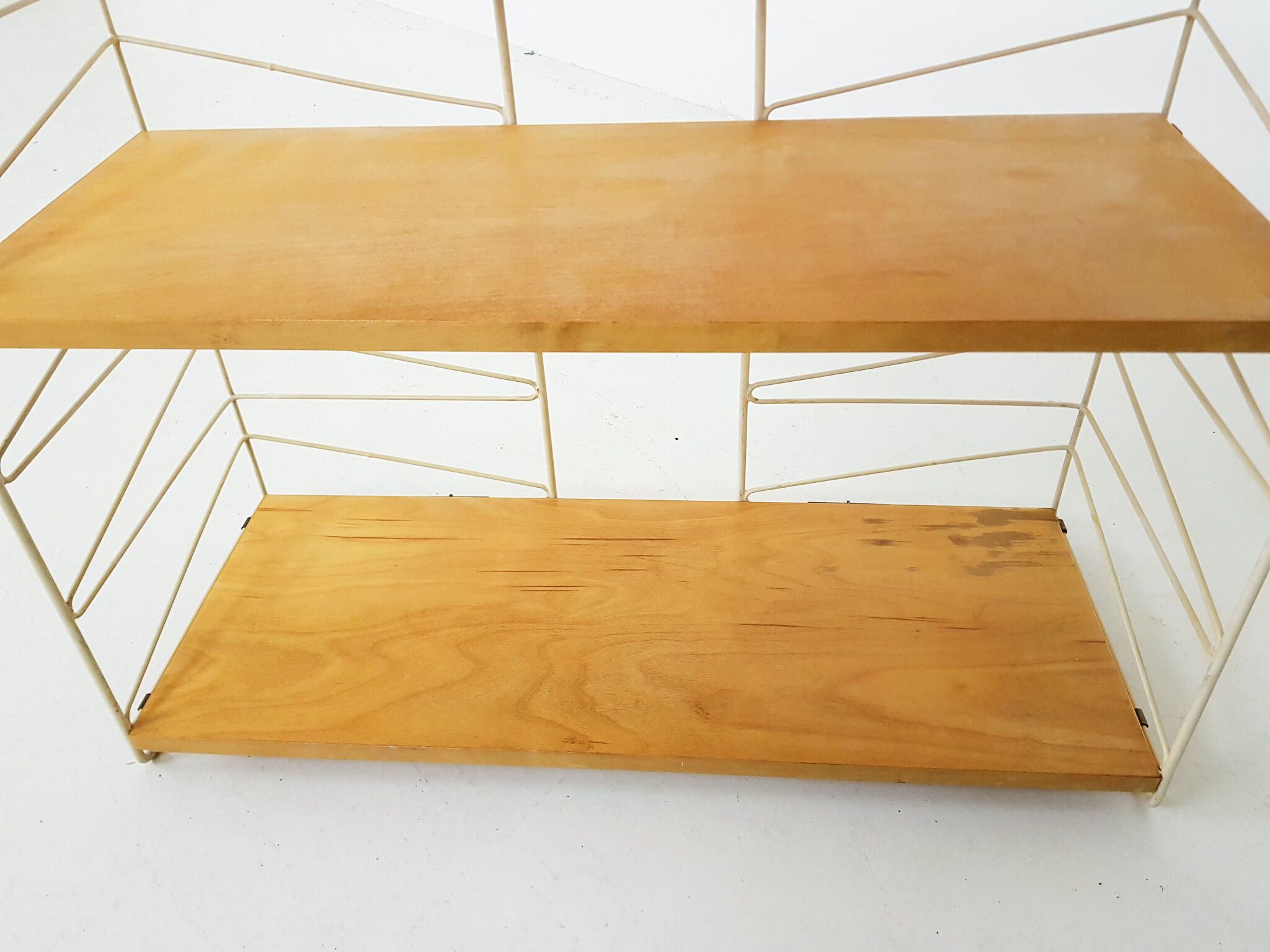 Étagère murale Nisse Strinning pour String en pin des années 60