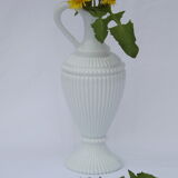 Pitcher vintage glass white opalin way porcelain