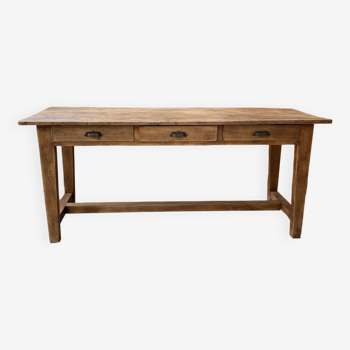 Oak central island farm table 2m