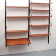 1960s wall unit in teak, Poul Cadovius