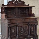 L XIII style oak sideboard
