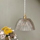 Vintage lamp lamp in molded glass