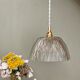 Vintage lamp lamp in molded glass