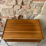 Desserte table basse à roulettes 2 niveaux