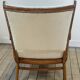 Armchairs (the pair) wood and boucle fabric 1950s
