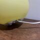 Glass egg lamp