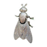 Silver metal fly ashtray