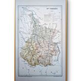 Map of the Hautes-Pyrénées, printed in 1889.